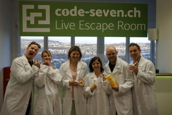 Die Gruppe Corona hat den Live Escape Room erfolgreich geschafft