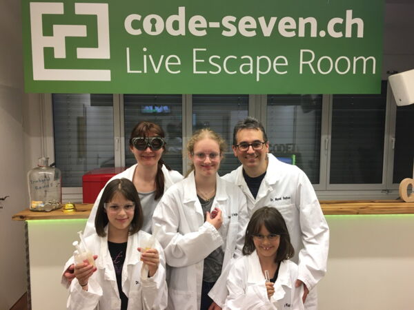 Die Gruppe Crazy five hat den Live Escape Room nicht geschafft