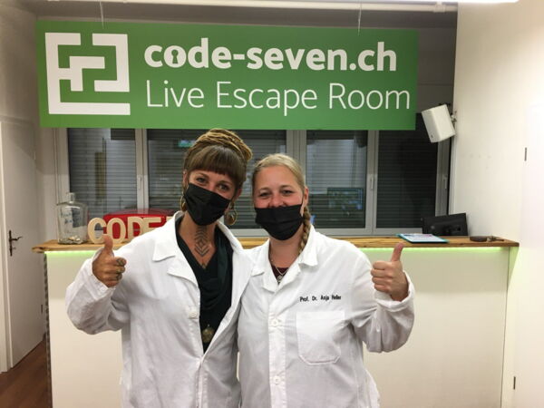 Die Gruppe Schwöschtis hat den Live Escape Room nicht geschafft