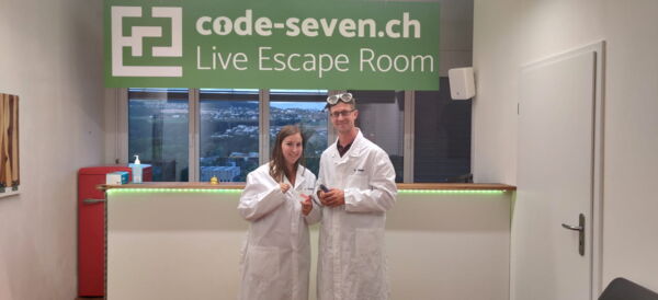 Die Gruppe Marcia & Nik hat den Live Escape Room nicht geschafft