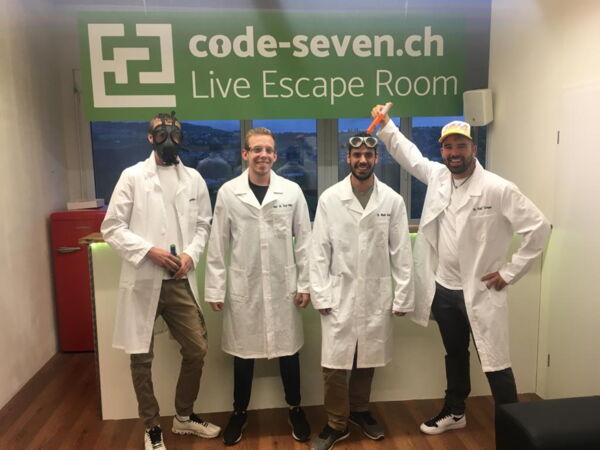 Die Gruppe Freiämter hat den Live Escape Room erfolgreich geschafft