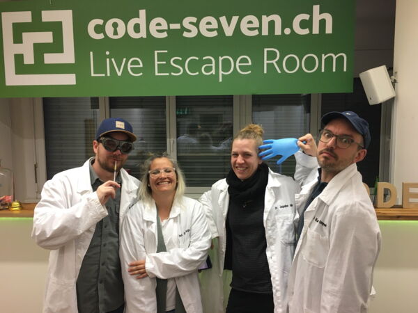 Die Gruppe Aettigüpfs hat den Live Escape Room erfolgreich geschafft