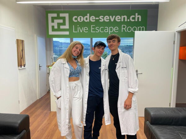 Die Gruppe Sharks hat den Live Escape Room nicht geschafft