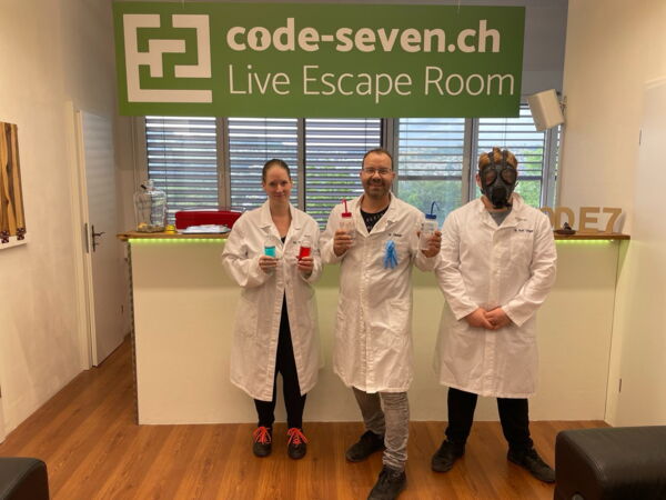 Die Gruppe Die schlauen Füchse 2 hat den Live Escape Room erfolgreich geschafft