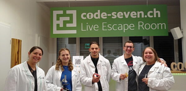 Die Gruppe Danieli's hat den Live Escape Room erfolgreich geschafft