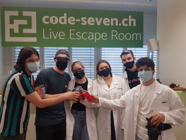 Die Gruppe 1/2 Familie Giger hat den Live Escape Room erfolgreich geschafft