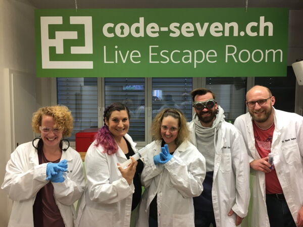 Die Gruppe Öööööööh... hat den Live Escape Room erfolgreich geschafft