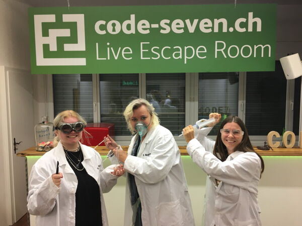 Die Gruppe Laborelefanten hat den Live Escape Room nicht geschafft