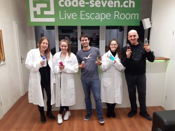 Die Gruppe Chässpätzli hat den Live Escape Room erfolgreich geschafft