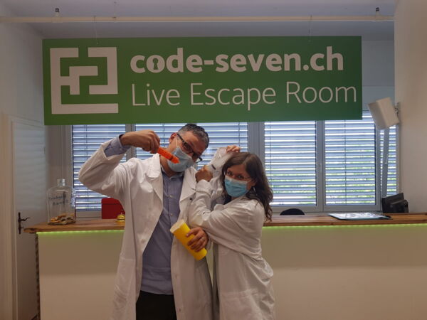 Die Gruppe Kinderlos hat den Live Escape Room nicht geschafft