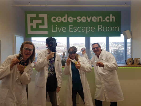 Die Gruppe No escape 4 us hat den Live Escape Room nicht geschafft