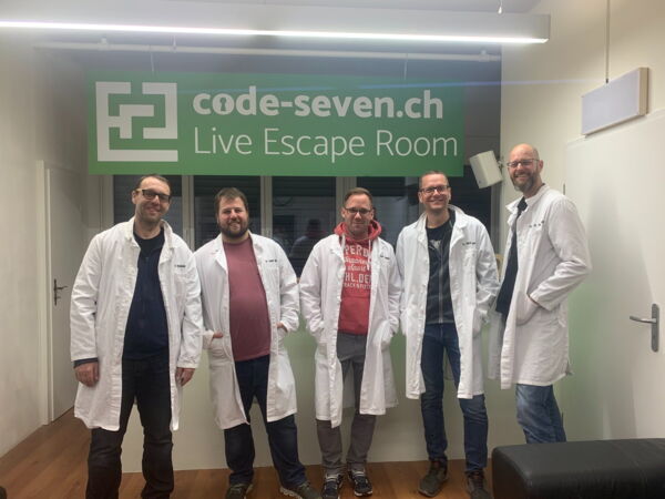 Die Gruppe Feuerwehr Stadt Bremgarten hat den Live Escape Room erfolgreich geschafft
