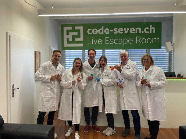 Die Gruppe Cotti and the Bandits hat den Live Escape Room erfolgreich geschafft