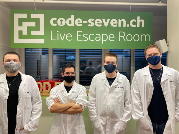 Die Gruppe Bremgartner Stadtmusikanten hat den Live Escape Room nicht geschafft