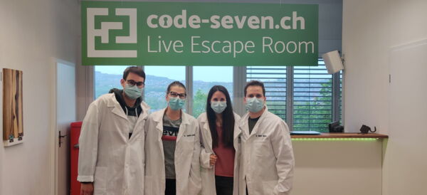 Die Gruppe Lucky 4 hat den Live Escape Room nicht geschafft