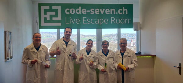 Die Gruppe Aargau Escape hat den Live Escape Room erfolgreich geschafft