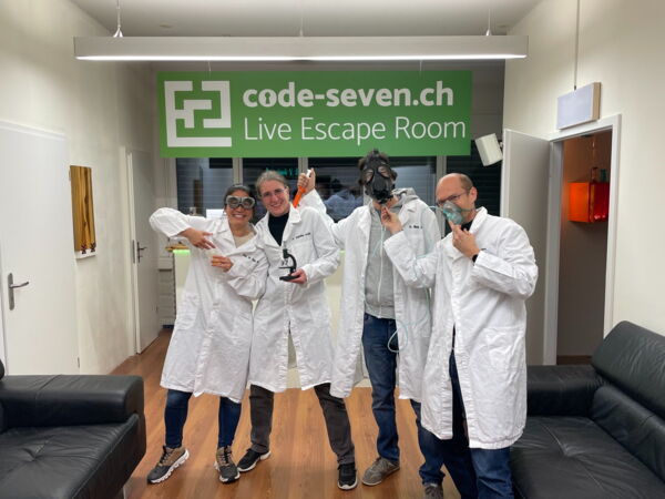 Die Gruppe Gstochebock hat den Live Escape Room nicht geschafft