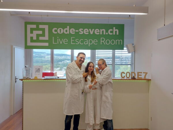 Die Gruppe Happy Family hat den Live Escape Room nicht geschafft