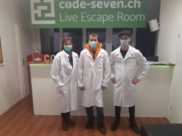 Die Gruppe Lasagne at it's Best hat den Live Escape Room erfolgreich geschafft