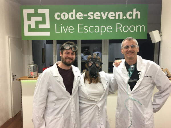 Die Gruppe Verzwiiflet hat den Live Escape Room erfolgreich geschafft