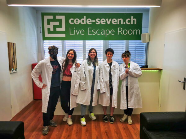 Die Gruppe Danngs Boys hat den Live Escape Room erfolgreich geschafft
