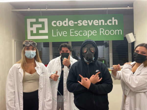 Die Gruppe RAGAZZI hat den Live Escape Room erfolgreich geschafft