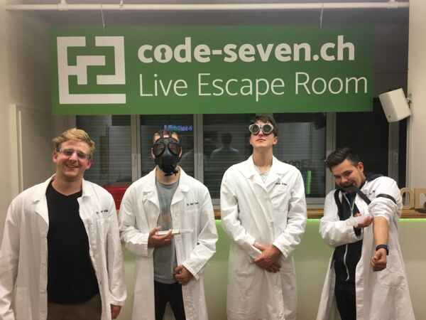 Die Gruppe Klabusterberi hat den Live Escape Room erfolgreich geschafft