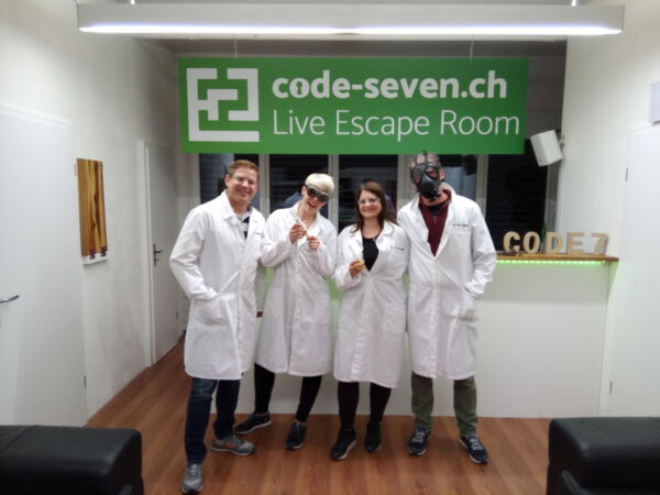 Die Gruppe Pandabären hat den Live Escape Room nicht geschafft