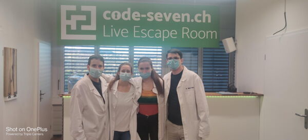Die Gruppe Laurangi hat den Live Escape Room erfolgreich geschafft