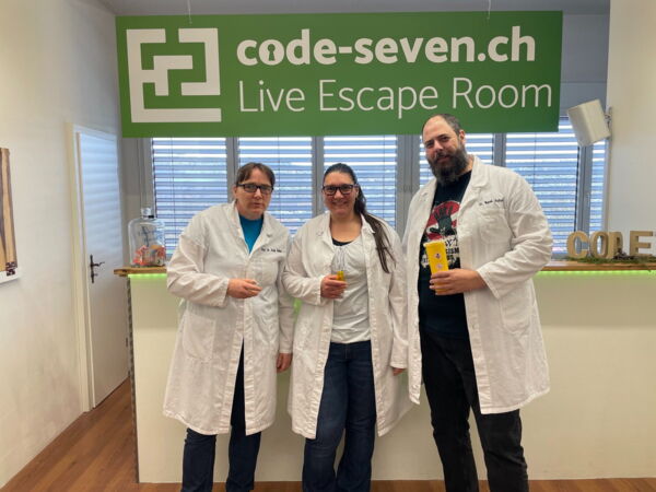 Die Gruppe Breitmüller hat den Live Escape Room erfolgreich geschafft