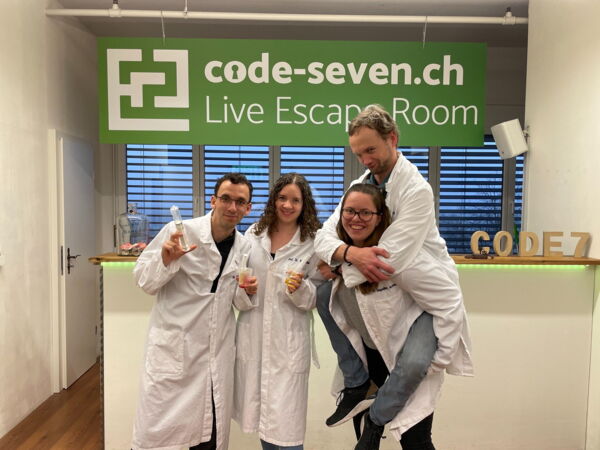 Die Gruppe Diethelm & Co hat den Live Escape Room erfolgreich geschafft