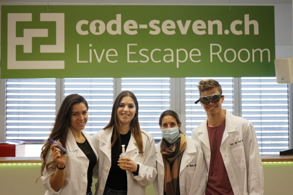Die Gruppe Beni de Gnüssbär hat den Live Escape Room nicht geschafft