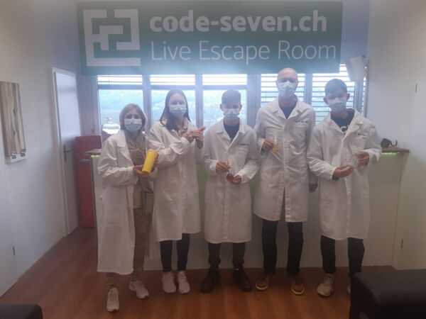Die Gruppe Family Zeindlers hat den Live Escape Room nicht geschafft