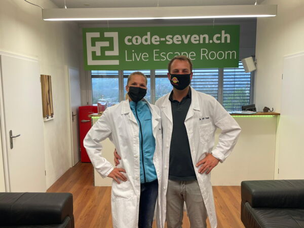 Die Gruppe Marti's hat den Live Escape Room erfolgreich geschafft