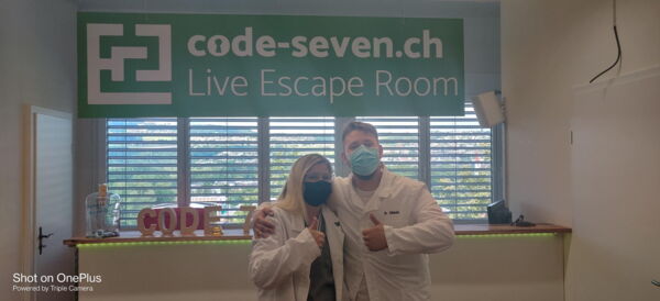 Die Gruppe Die zwei Feuerwehrleute hat den Live Escape Room nicht geschafft
