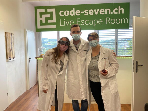 Die Gruppe Die dreisten 3 hat den Live Escape Room erfolgreich geschafft