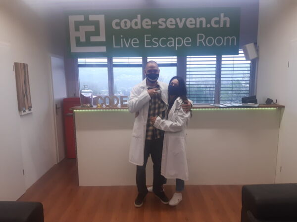 Die Gruppe Pinosson hat den Live Escape Room erfolgreich geschafft