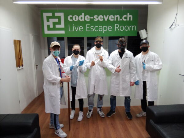 Die Gruppe Die 5 Musketiere hat den Live Escape Room nicht geschafft