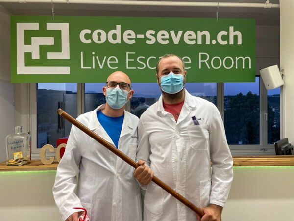 Die Gruppe Randensaft hat den Live Escape Room erfolgreich geschafft